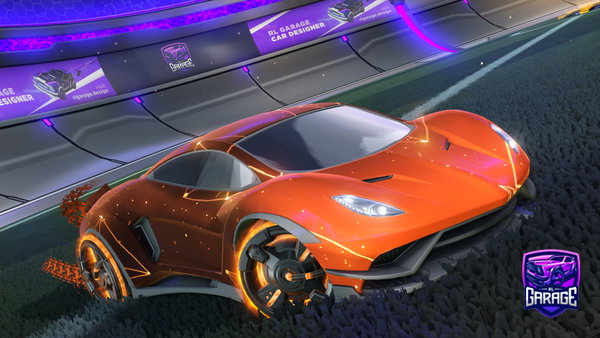 A Rocket League car design from Zixtivy