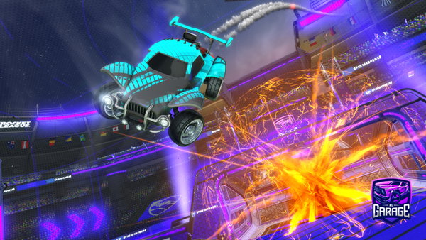 A Rocket League car design from Little_ghost1234