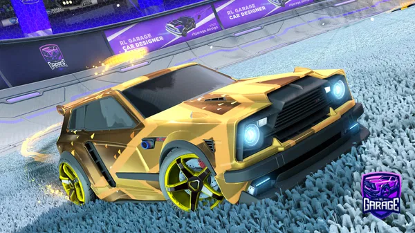A Rocket League car design from pika1930