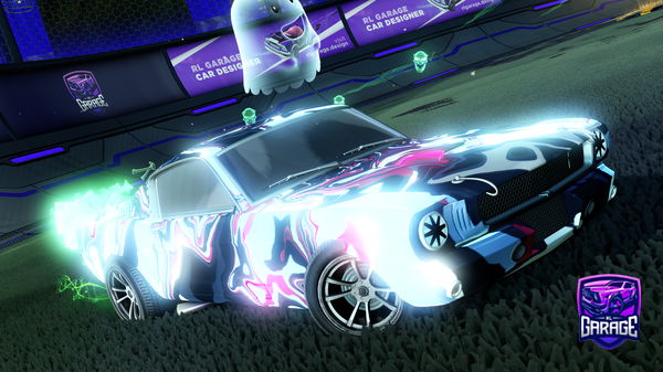 A Rocket League car design from Cosplash