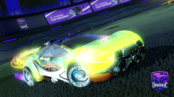 A Rocket League car design from -Mouni-