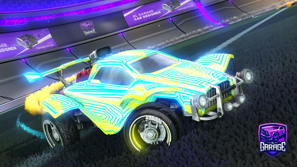 A Rocket League car design from Snaker353