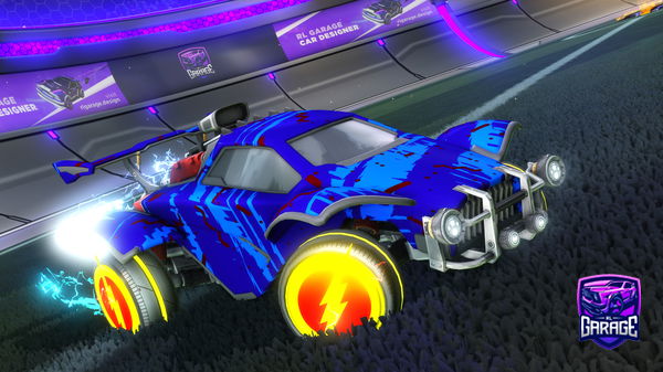 A Rocket League car design from CODE-L3UM4S_exe