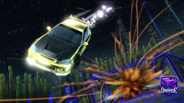 A Rocket League car design from ClippedByArtxc