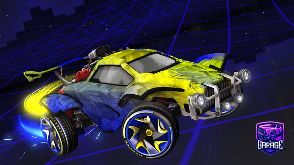 A Rocket League car design from spaldhinos