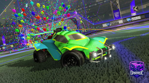 A Rocket League car design from Vey_RL