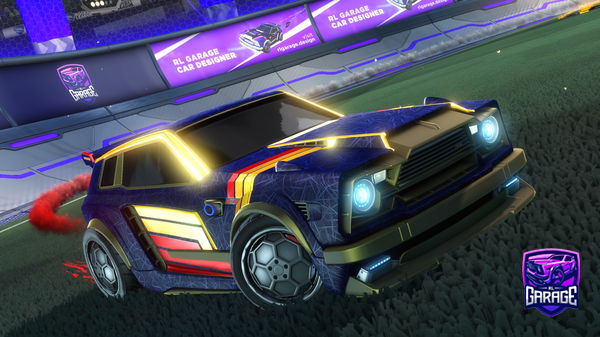 A Rocket League car design from AstroMars