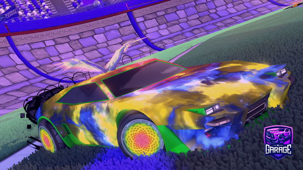A Rocket League car design from asterisk