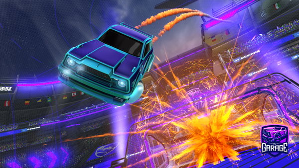 A Rocket League car design from Mellomarsh12