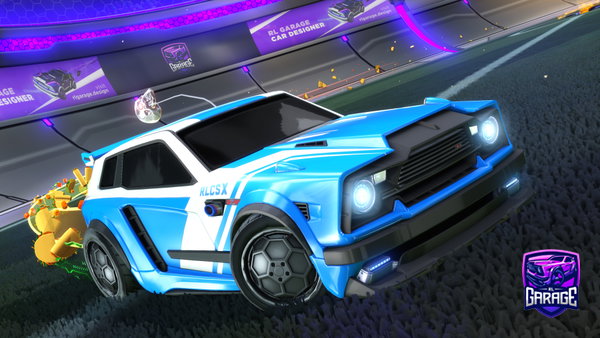 A Rocket League car design from Jacobwaza