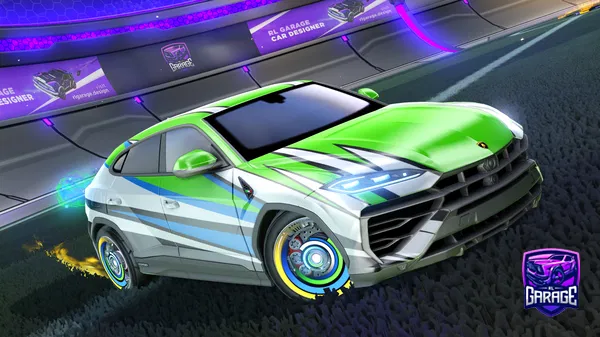 A Rocket League car design from -Mouni-