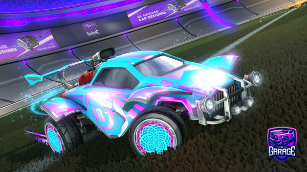 A Rocket League car design from Blackboostneededx