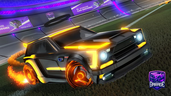 A Rocket League car design from BananeJaunes