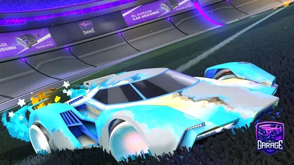 A Rocket League car design from Synxty