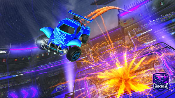 A Rocket League car design from FRAM3S