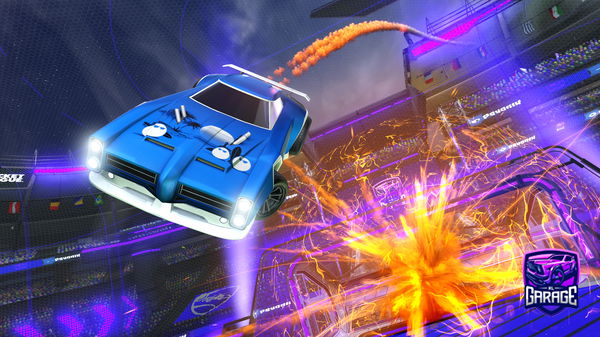 A Rocket League car design from y2ah