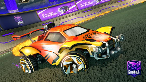 A Rocket League car design from Verrkami