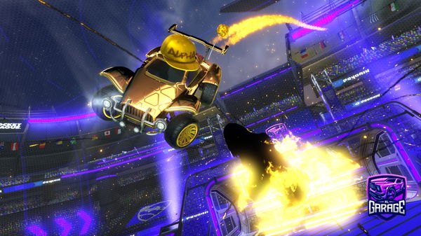 A Rocket League car design from BLACKFORCES