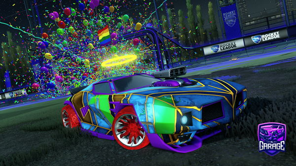 A Rocket League car design from DragonManAndy