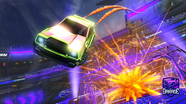 A Rocket League car design from Spongedave71