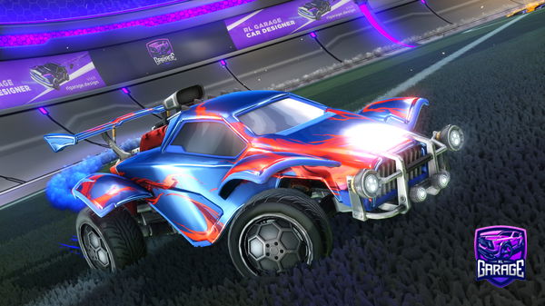 A Rocket League car design from Gupadre