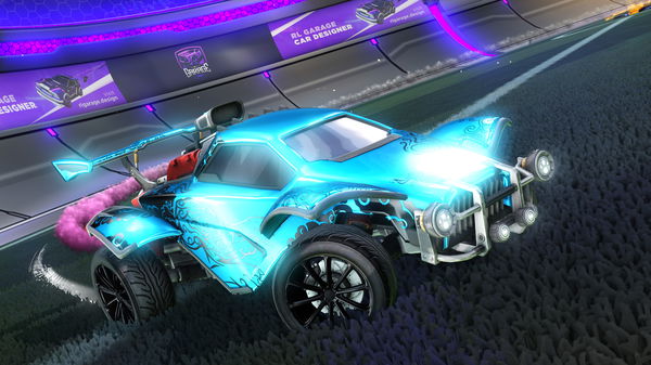 A Rocket League car design from Dxrkrl1