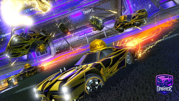 A Rocket League car design from Goldengalaxy09