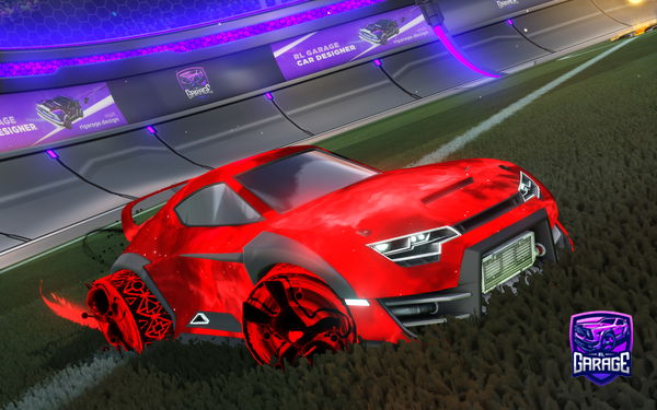 A Rocket League car design from raspberrv