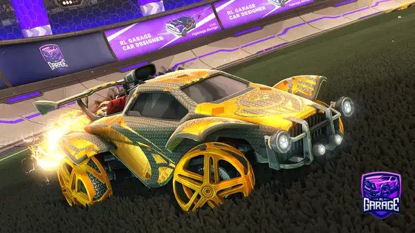 A Rocket League car design from stova