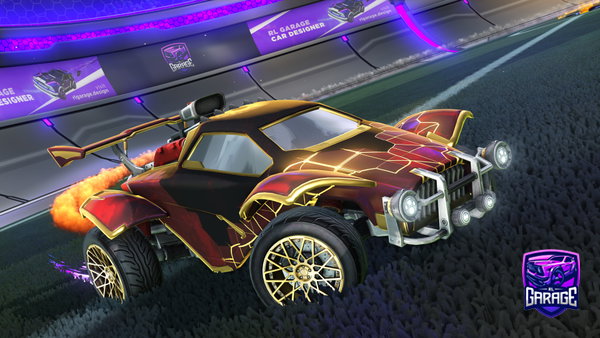 A Rocket League car design from clippedulol