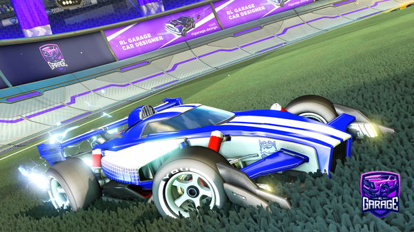 A Rocket League car design from eyesack11