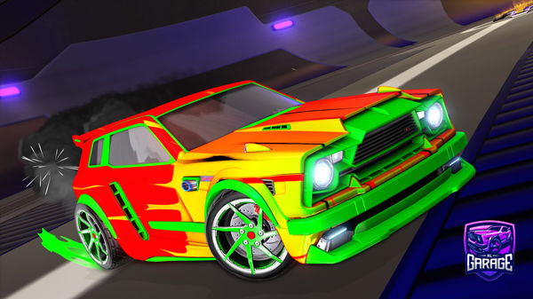 A Rocket League car design from fyabr34ther