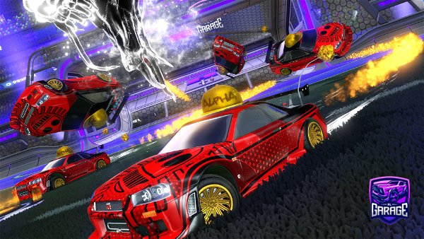 A Rocket League car design from Anime-King