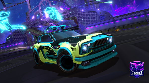 A Rocket League car design from Submittobirb