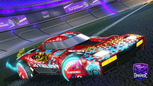 A Rocket League car design from pixl_