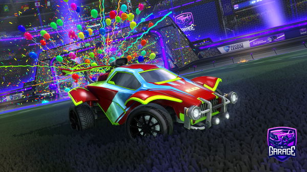 A Rocket League car design from shaunship