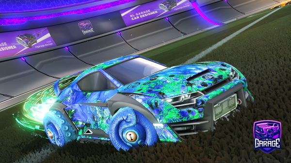 A Rocket League car design from pixl_