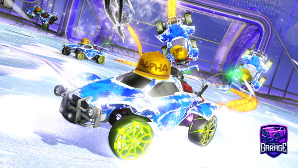 A Rocket League car design from PulseOSM1