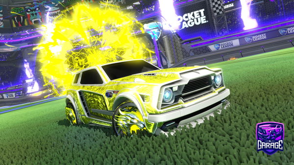 A Rocket League car design from raspberrv