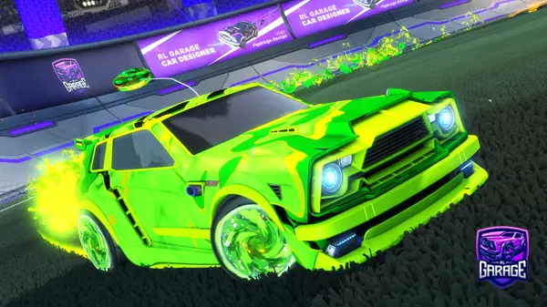A Rocket League car design from est-oc31