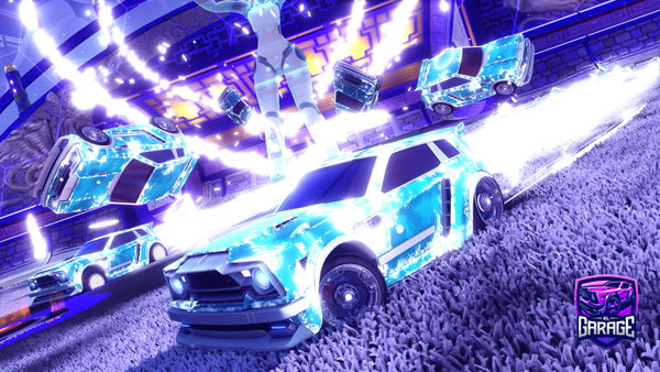 A Rocket League car design from SushiKeys
