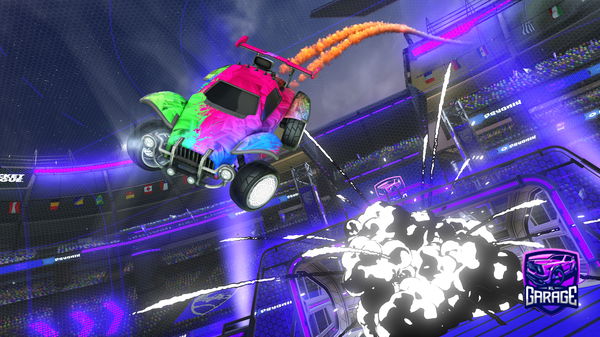 A Rocket League car design from PsycoeshayXx