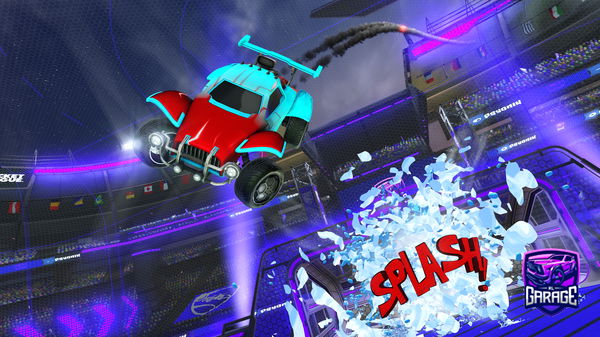 A Rocket League car design from hedgehoggod