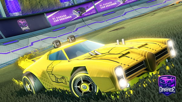 A Rocket League car design from TwistdWaffle