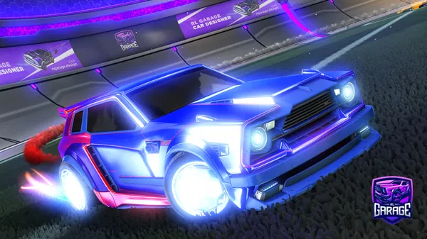 A Rocket League car design from Cosplash