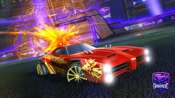 A Rocket League car design from Rpllnts