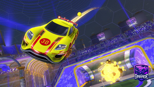 A Rocket League car design from Croument