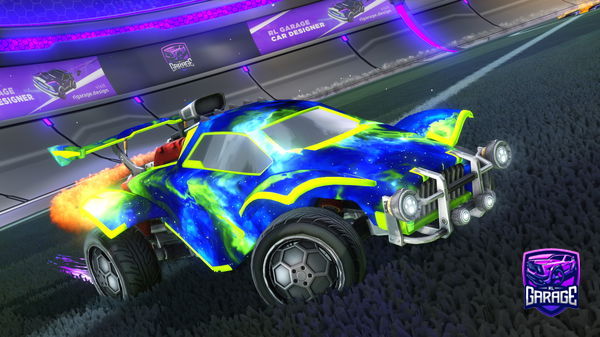 A Rocket League car design from Bananasfc22