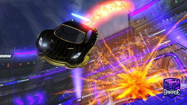 A Rocket League car design from rl_pusheenmg