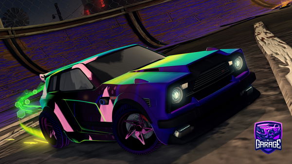A Rocket League car design from -Goose-